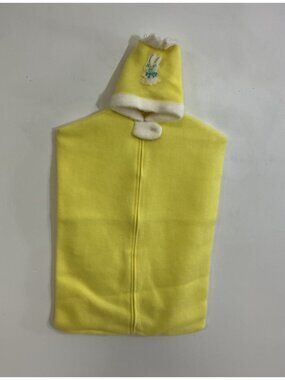 Vintage Yellow Fleece Baby Bunting Sleep Sack Soft Zippered New